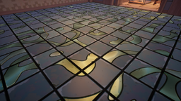 Golden Ripple Tile Floor in game.