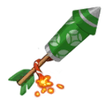 The icon of Green Peony Firework in the in-game inventory.