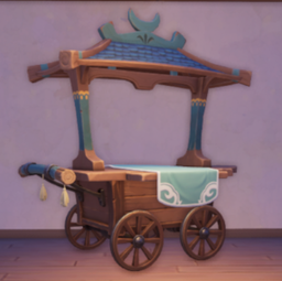 An in-game look at Maji Market Cart.