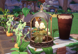 Maji Market Bloom Lantern as seen in-game with other items.