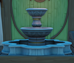 Bellflower Grand Fountain as seen ingame at furniture store.