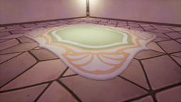 An in-game look at Bellflower Rug.