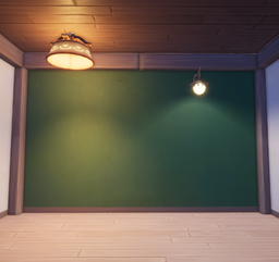 An in-game look at Mossy Emerald Stucco Wall.