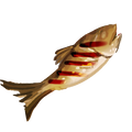 Het icoon van Gegrilde Vis in de in-game inventaris.
