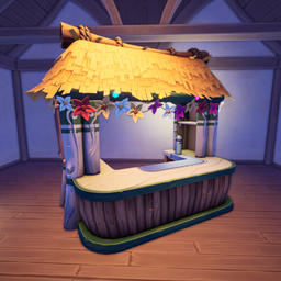 An in-game look at Summer Stripe Juice Bar.