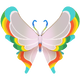 Rainbow-Tipped Butterfly