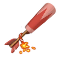 The icon of Red Spinning Firework in the in-game inventory.