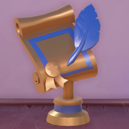 An in-game look at Gold Plot Size Trophy.