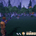 Orange Spinning Firework as seen in-game.