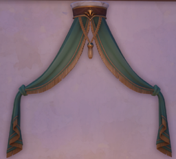 An in-game look at Bellflower Curtains.