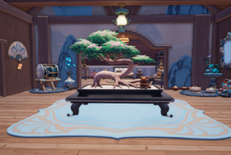 Forager's Bonsai as seen in-game with other items.