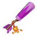 The icon of Purple Spinning Firework in the in-game inventory.