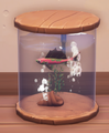An in-game look at Stickleback in a fish tank.