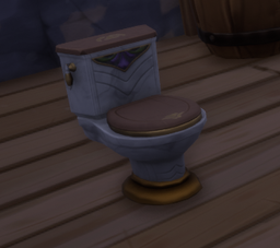 The toilet in the black market.